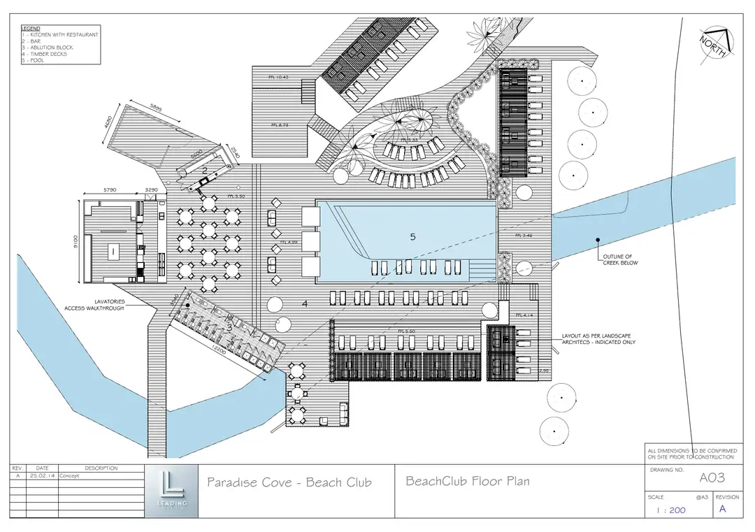 Beach Club, concept drawing